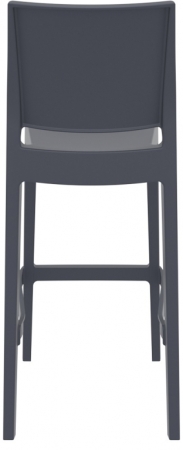 Стул пластиковый барный Siesta Contract Maya Bar 75 темно-серый