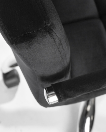 Набор 2 шт Офисное кресло для персонала TERRY, черный велюр (MJ9-101)