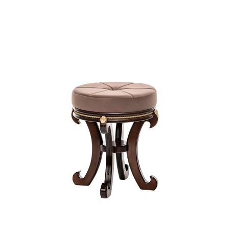 Банкетка Глория темное дерево и коричневый, дерево и ткань