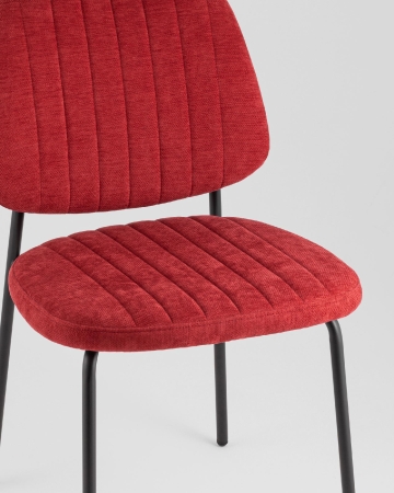 Стул обеденный Patrys бордовый шенилл