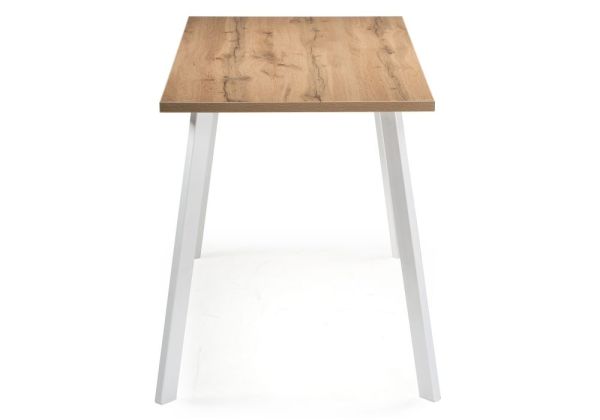 Стол деревянный Тринити Лофт 120x80x75 25 мм дуб вотан, белый матовый