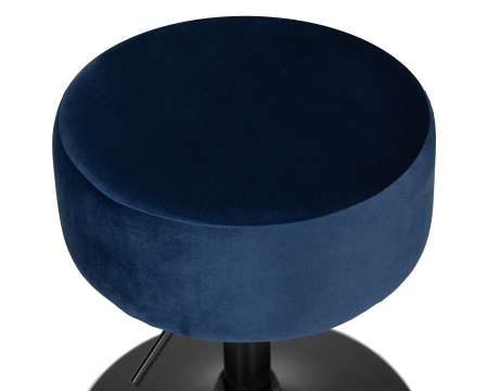 Пуф DANNY черный, синий велюр MJ9-117