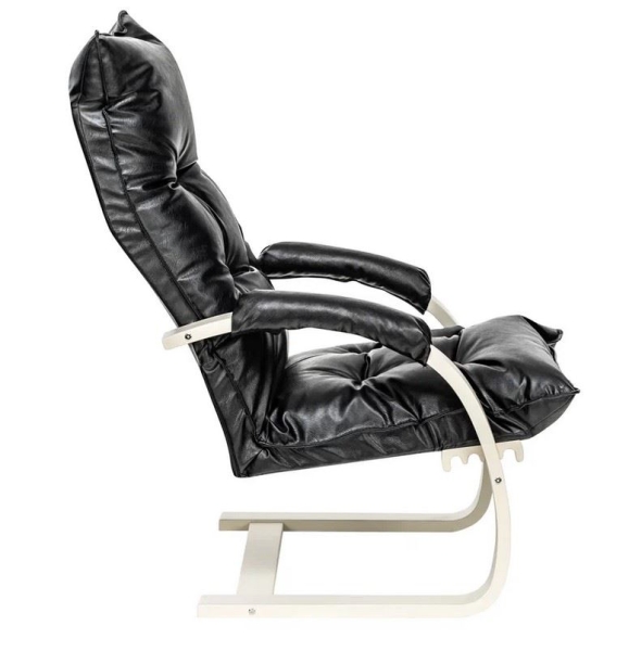 Кресло-трансформер Монако слоновая кость, экокожа Dundi 109