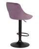 Набор 2 шт Стул барный LOGAN BLACK, пудрово-сиреневый велюр (MJ9-52)