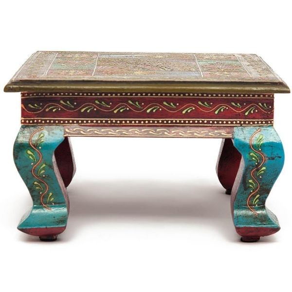 Столик Secret De Maison HAVELY (BJ-001) дерево манго, 30x30x17 см, этническая роспись