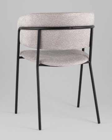 Кресло Нэлли New буклированный велюр серый