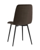 Стул Oliver велюр темно-коричневый