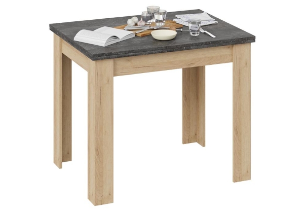 Стол деревянный Промо Тип 3 дуб крафт золотой, ателье темное