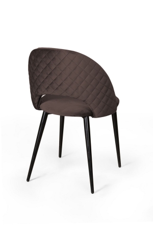 Стул Max ромб, бархат антрацит Стул Max ромб, бархат антрацит