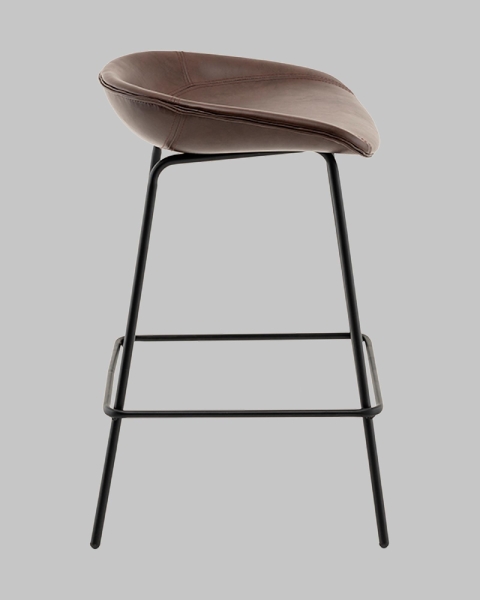 Стул полубарный Фуриоса экокожа коричневый Стул полубарный Фуриоса экокожа коричневый