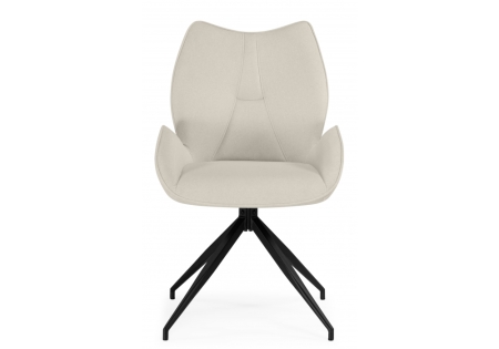 Стул на металлокаркасе Miranda 360 крутящийся бежевый, черный