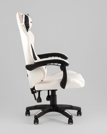 Кресло спортивное TopChairs Phantom бело-черный