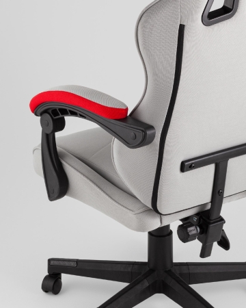 Кресло спортивное Phantom TopChairs ткань серо-красный