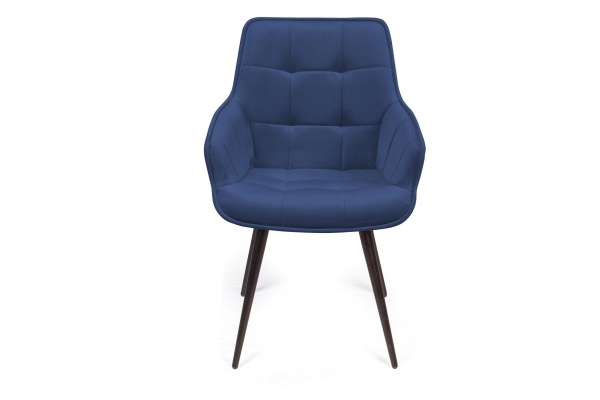 Стул Capri поворотный 360 градусов, бархат синий, опора конус Стул Capri поворотный 360 градусов, бархат синий, опора конус