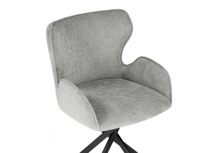 Стул на металлокаркасе Карлайл антрацитовый brendy stone 28, черный