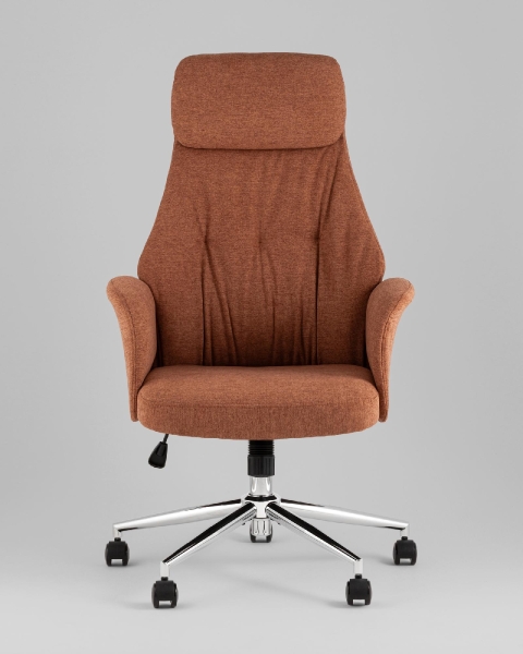 Кресло офисное TopChairs Neoma терракотовый ткань