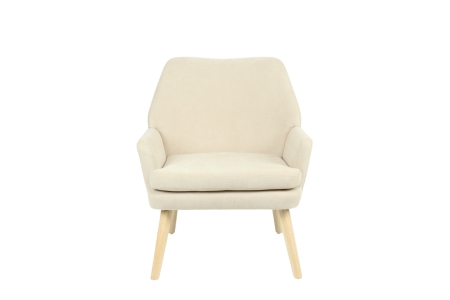 Кресло Харви бежевый деревянные ножки