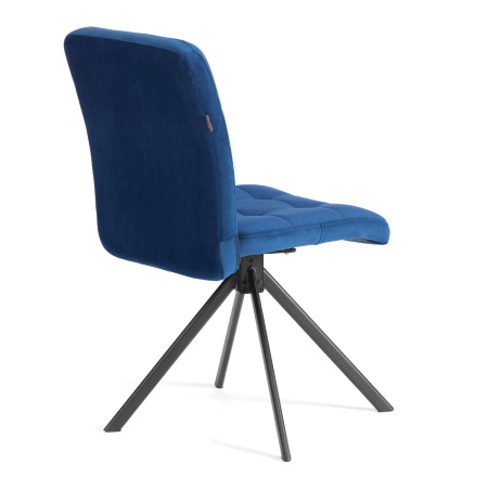Стул обеденный Medeo синий велюр