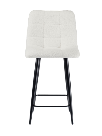 Стул полубарный Base экомех белый HUSH 000 60см