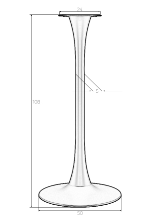 Подстолье барное DOBRIN JIM WHITE HIGH Подстолье барное DOBRIN JIM WHITE HIGH
