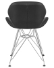Стул обеденный BUTTERFLY ножки хром, черный