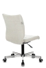 Кресло CH-330M и VELV20 без подлокотников молочный Velvet 20, крестовина металл