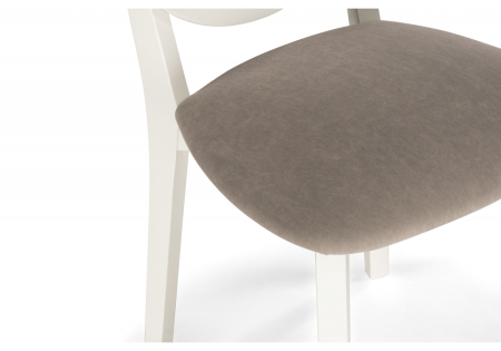 Стул деревянный Марти ткань MR 27, слоновая кость