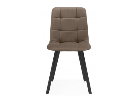 Стул на металлокаркасе Чилли коричневый, черный