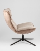 Кресло лаунж Sway бежевый с коричневым