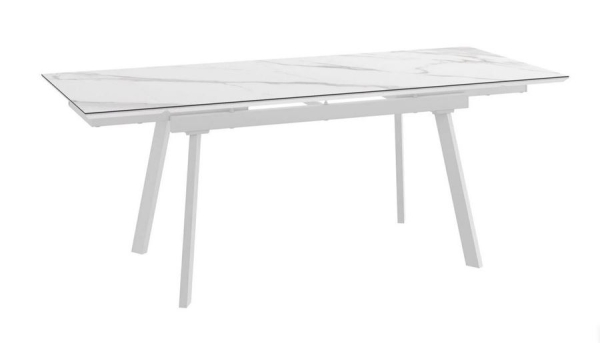 Cтол с керамическим покрытием MILANA FOUR-160 белый 160(40+40)х90