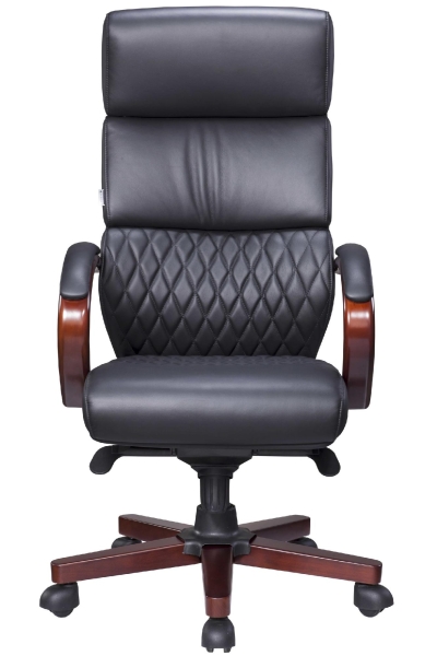 Компьютерное кресло President Wood экокожа черный