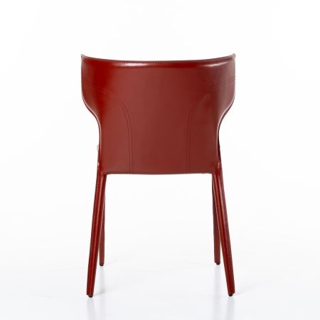 Стул Austin кожа ретро красный