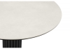 Керамический стол Кэмерон 90 carmen light grey, черный