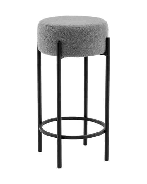 Стул барный Беккет букле светло-серый Стул барный Беккет букле светло-серый