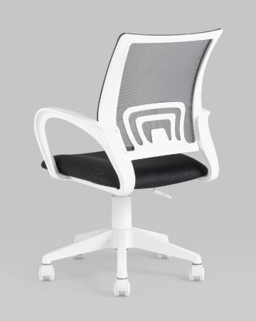 Кресло офисное ST-BASIC-W TopChairs серый крестовина пластик белый