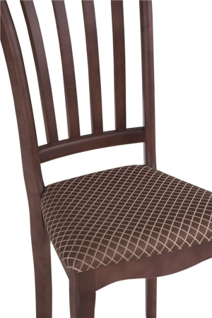 Стул Ланна С7а тон 317 темно-коричневый, ткань Вивальди ромб 05