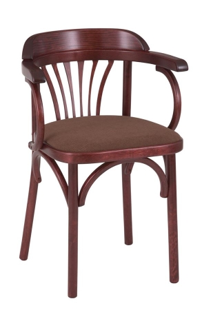 Стул Венский мягкий махагон, ткань М09