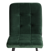 Стул обеденный Medeo зеленый велюр