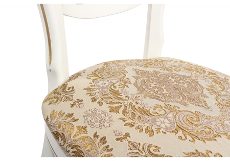 Стул деревянный Adriano молочный с патиной Стул деревянный Adriano молочный с патиной