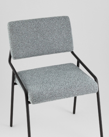 Стул Теллинг шенилл серо-синий