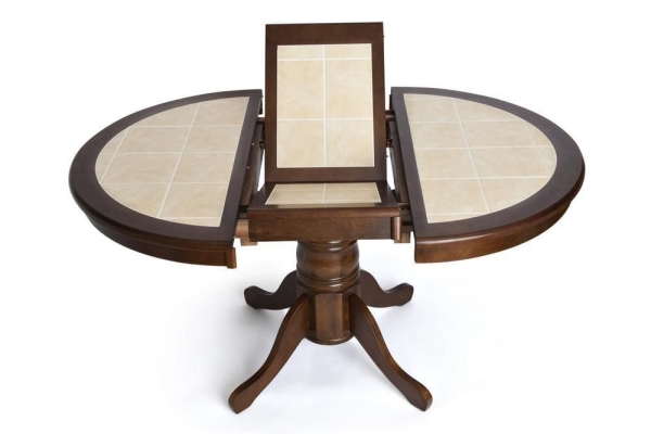 CT 4257 Стол круглый с плиткой раскладной CT 4257 Стол круглый с плиткой раскладной