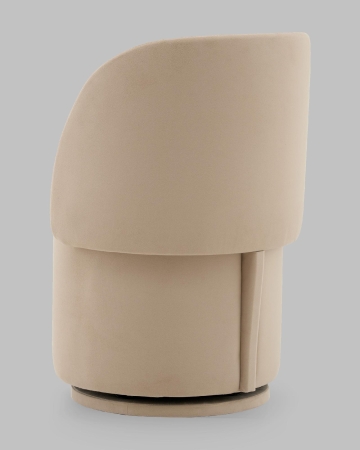 Пуф-трансформер Таунсвилл вращающийся с ящиком велюр бежевый