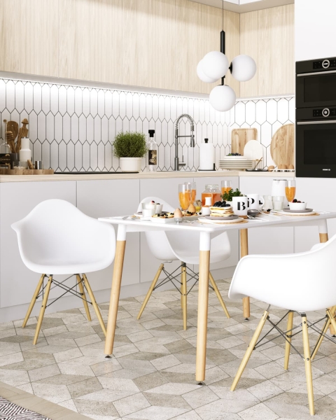 Стол обеденный OSLO 120*80 см белый