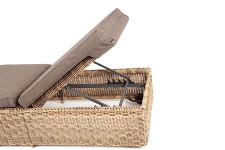 Шезлонг Рим с подушкой цвет соломенный