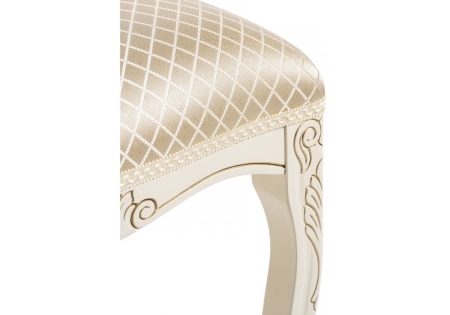 Стул деревянный Клето патина золото, ромб