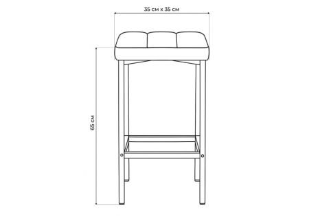 Барный стул Лофт мадера 20, черный матовый