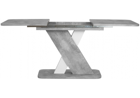 Стол Аврора цемент светлый, белый