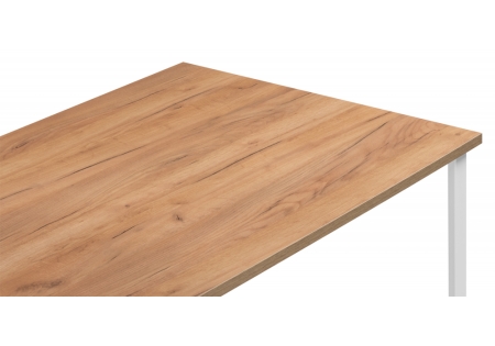 Стол деревянный Лиман 117 x 77 дуб крафт золотой, белый матовый