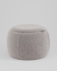 Пуф-столик Люкке с ящиком серый