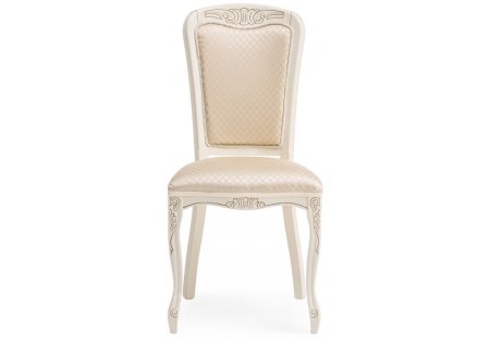 Стул деревянный Клето патина золото, ромб